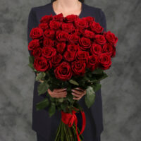 Bouquet de 101 roses rouge