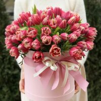 Bouquet de tulipes rose