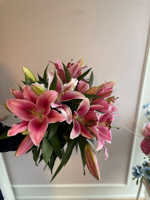 Bouquet de lyse rose